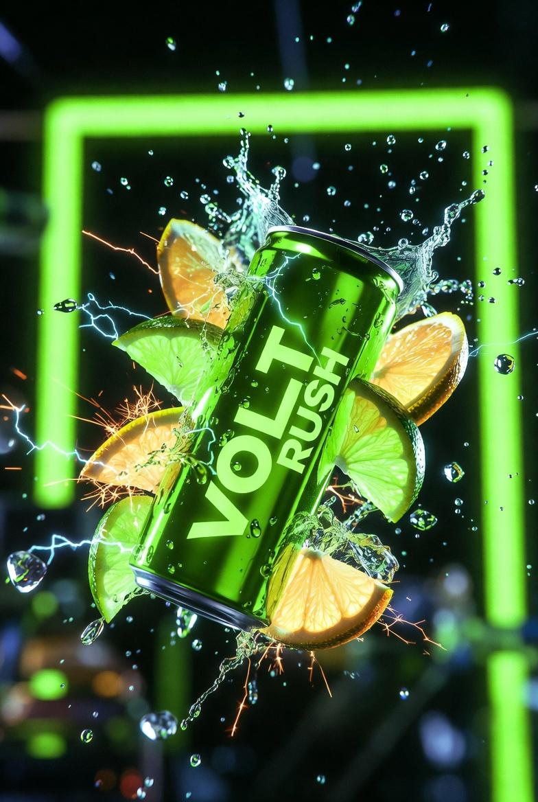 GPT-Image-2 Prompt Example - VOLT Rush Citrus Burst