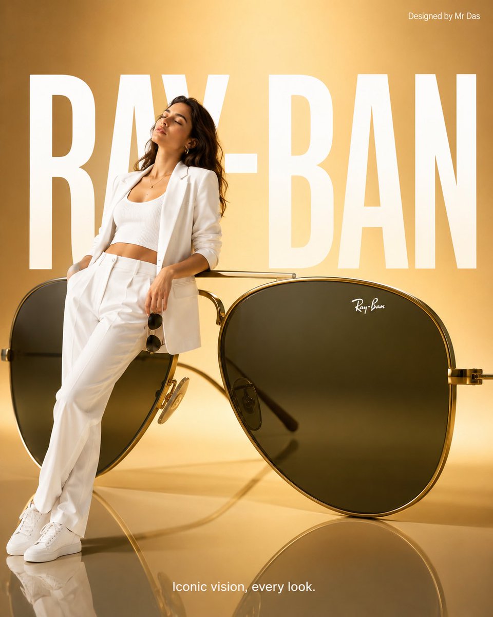 GPT-Image-2 Prompt Example - Ray-Ban Giant Aviator Ad