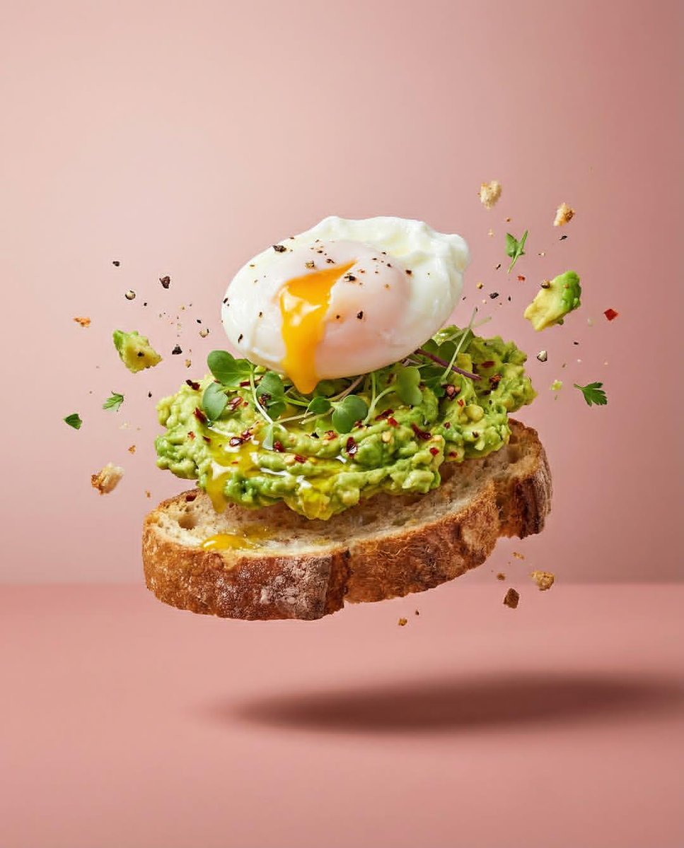 GPT-Image-2 Prompt Example - Levitating Food Photography Set