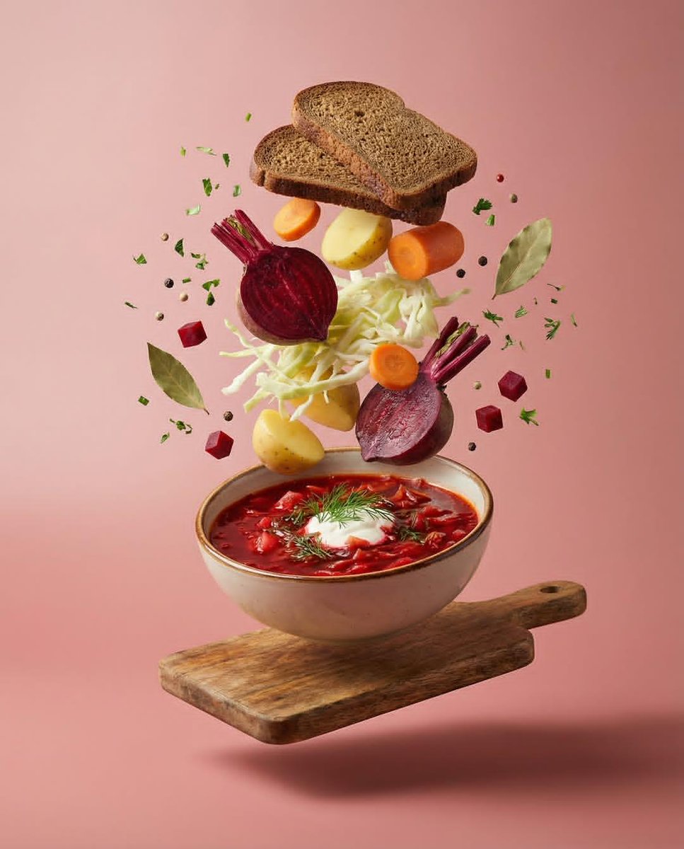 GPT-Image-2 Prompt Example - Levitating Food Photography Set