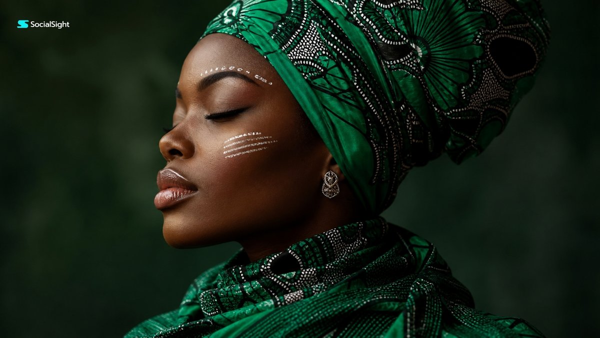 GPT-Image-2 Prompt Example - Emerald Headwrap Editorial Portrait