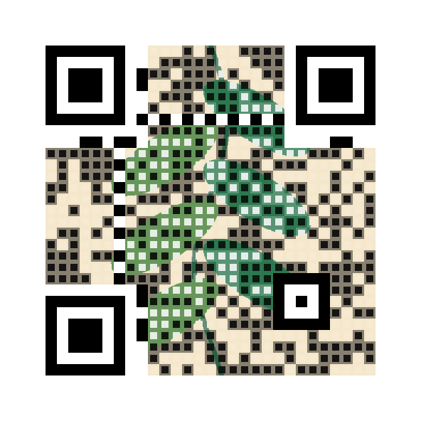 Botanical QR artwork