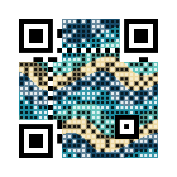 Wave QR artwork