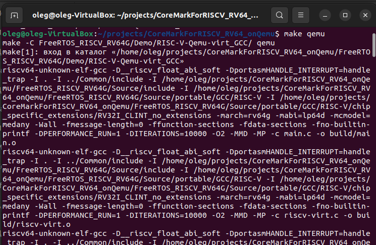 GitHub - EvtushenkoOleg/CoreMarkForRISCV_RV64_onQemu
