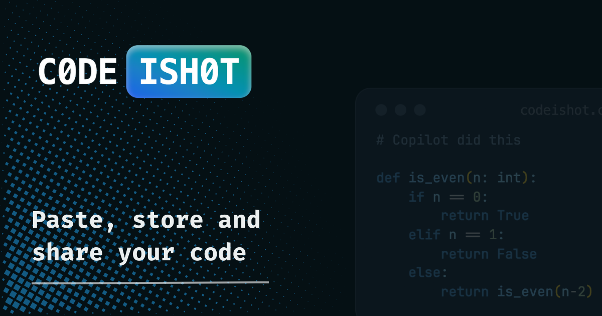 codeishot logo