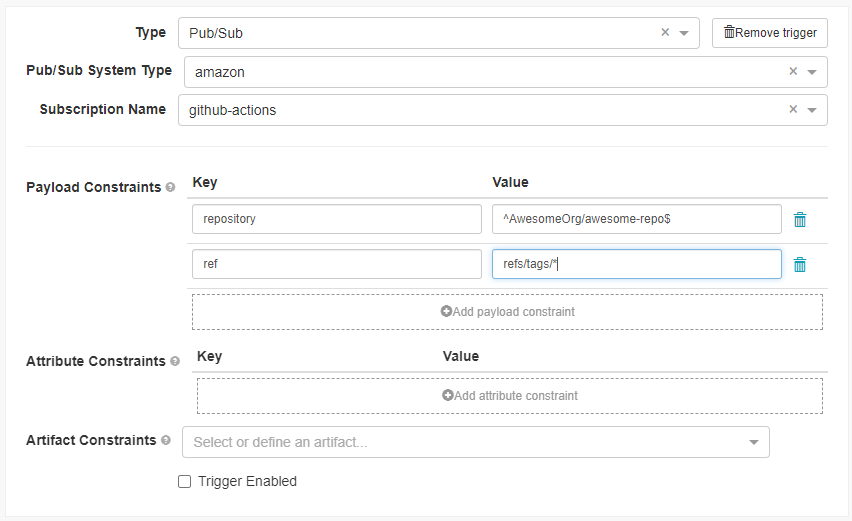 Spinnaker Automated Trigger