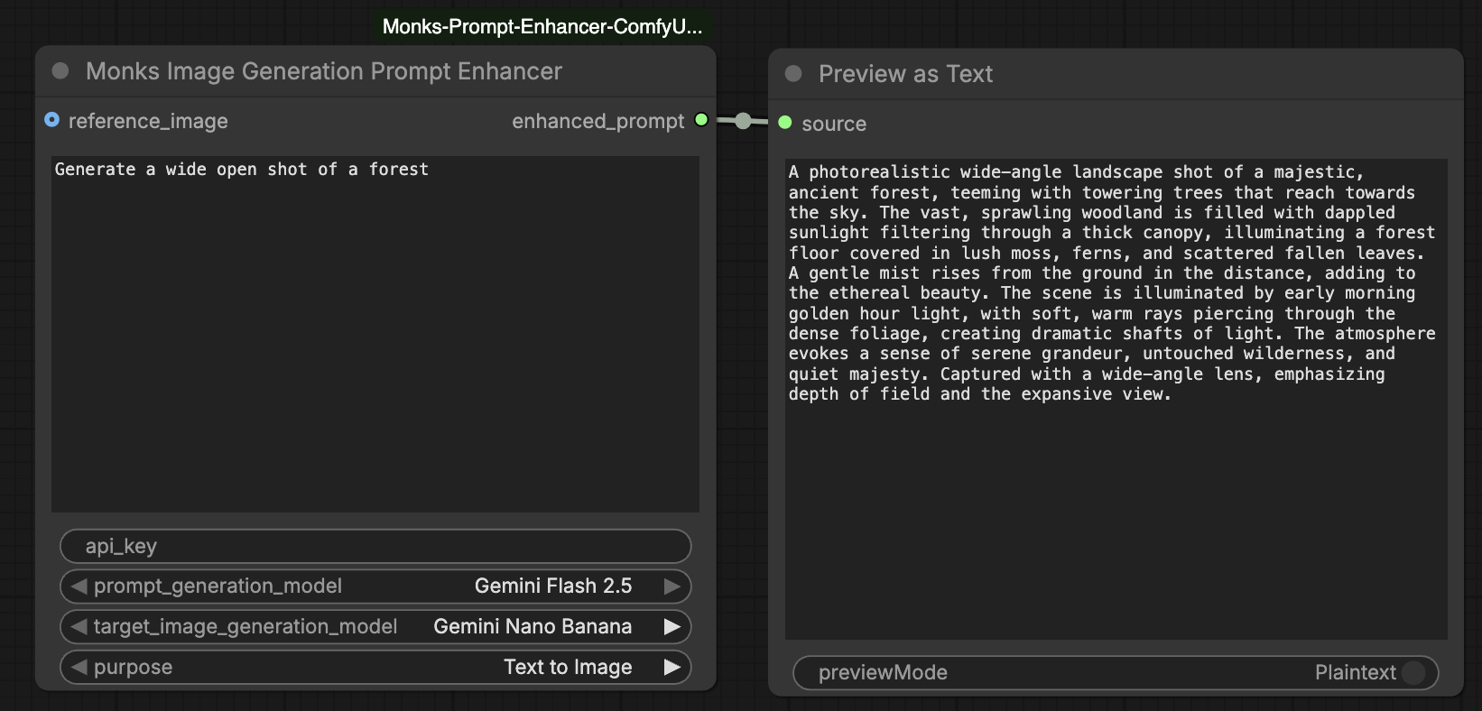 Text to Image example