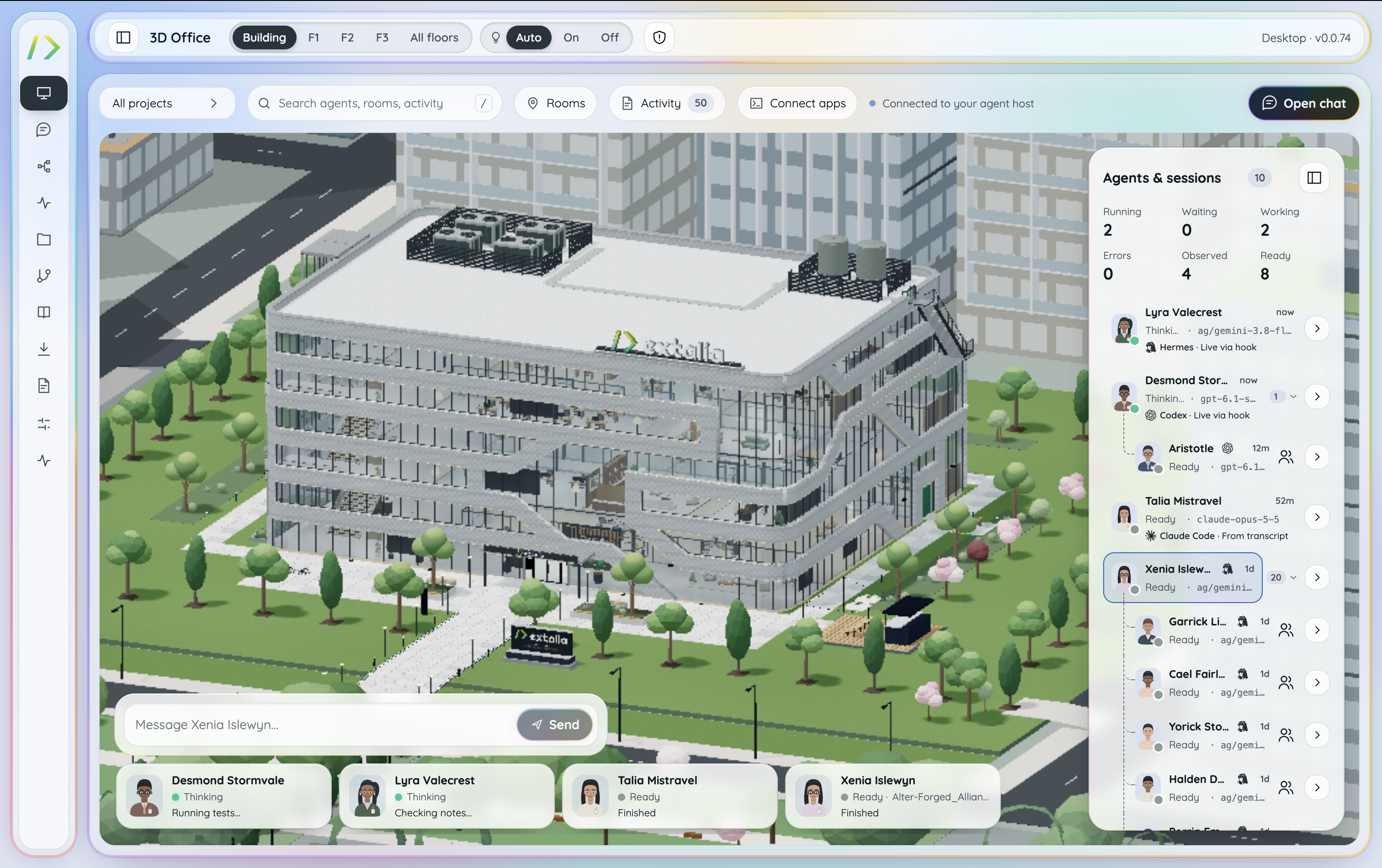 Extalia 3D Campus Building Architecture
