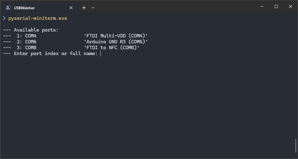 pyserial-terminal