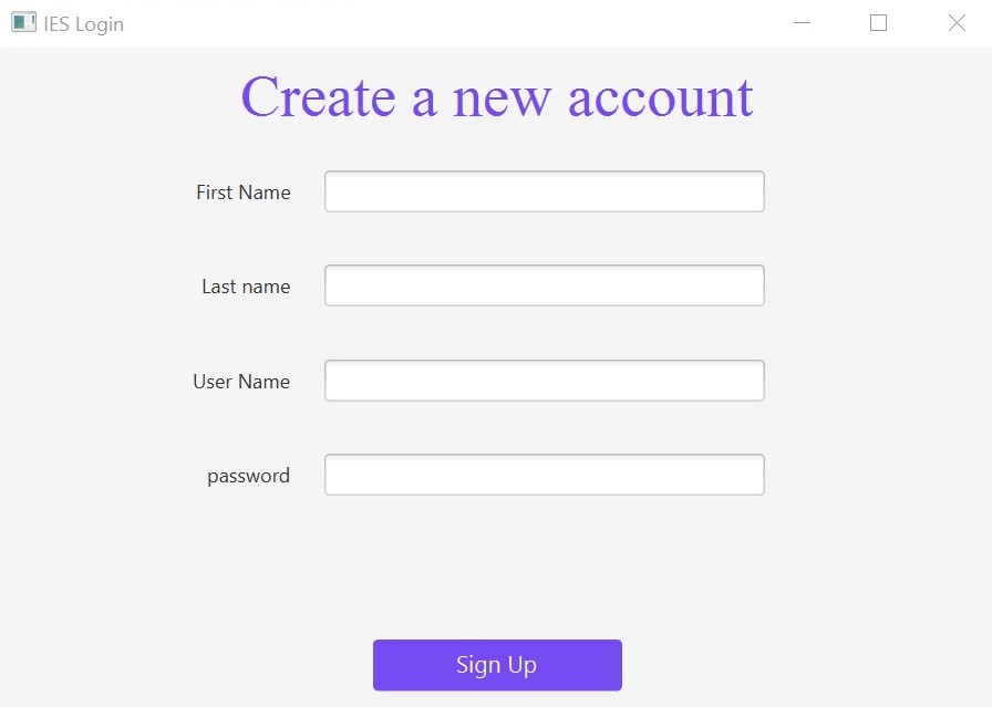 signup - Screen