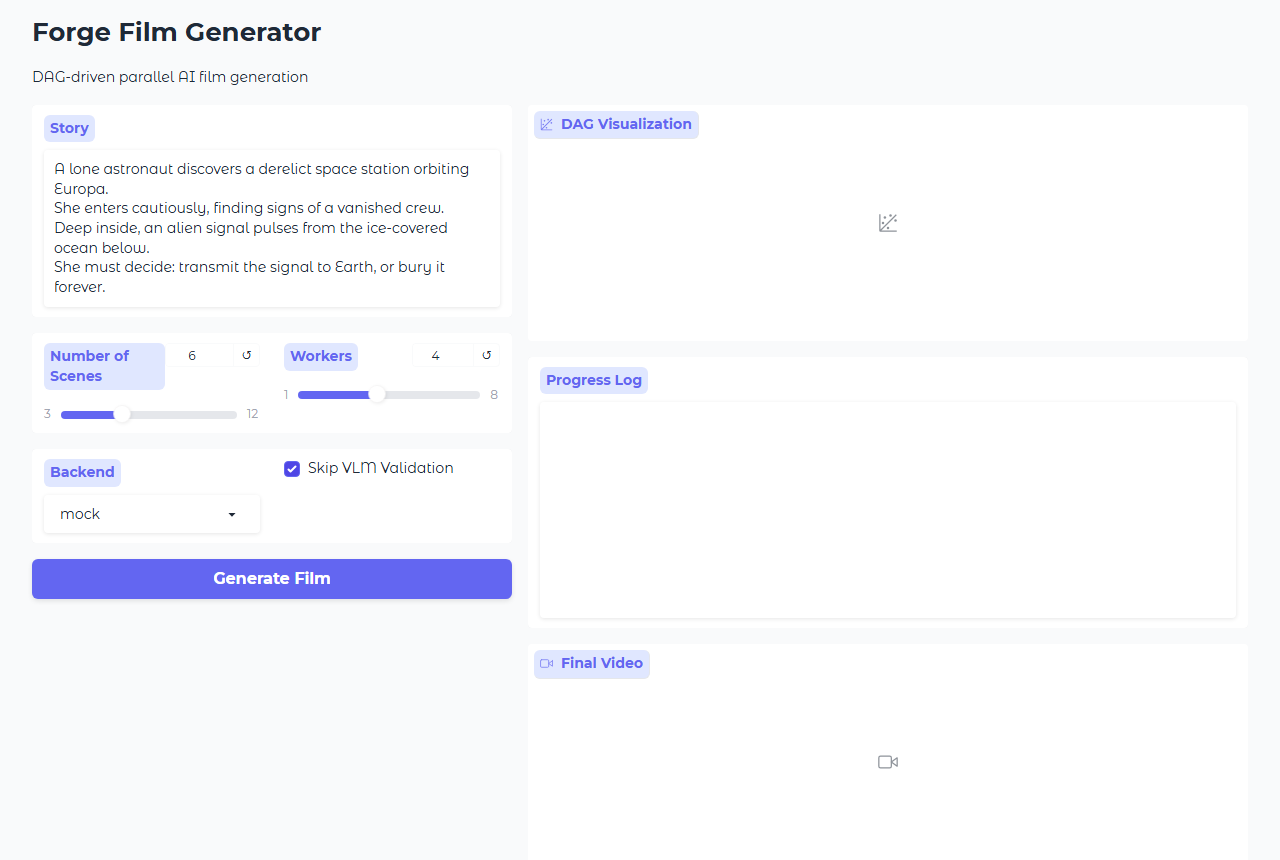 Forge Web UI