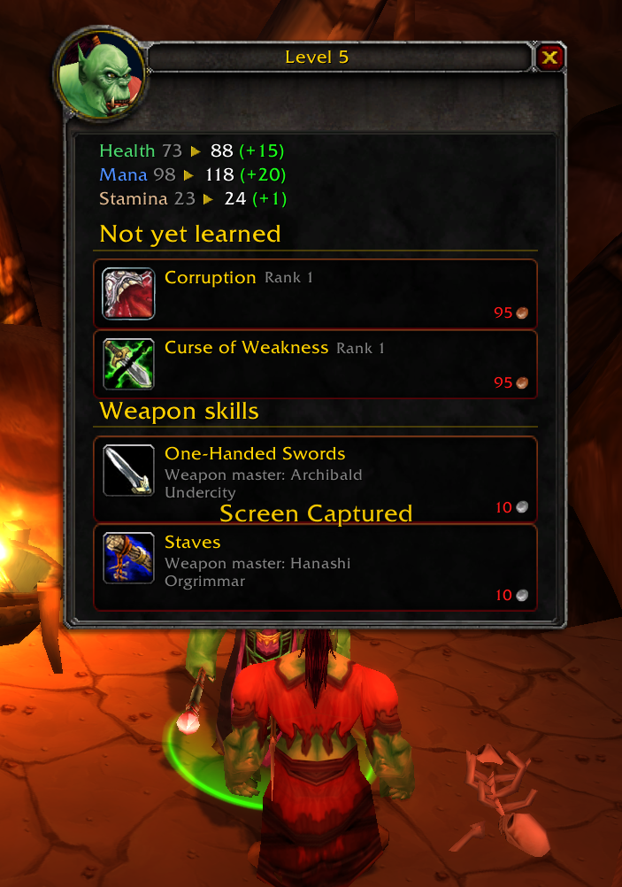 Level 5 with weapon skills