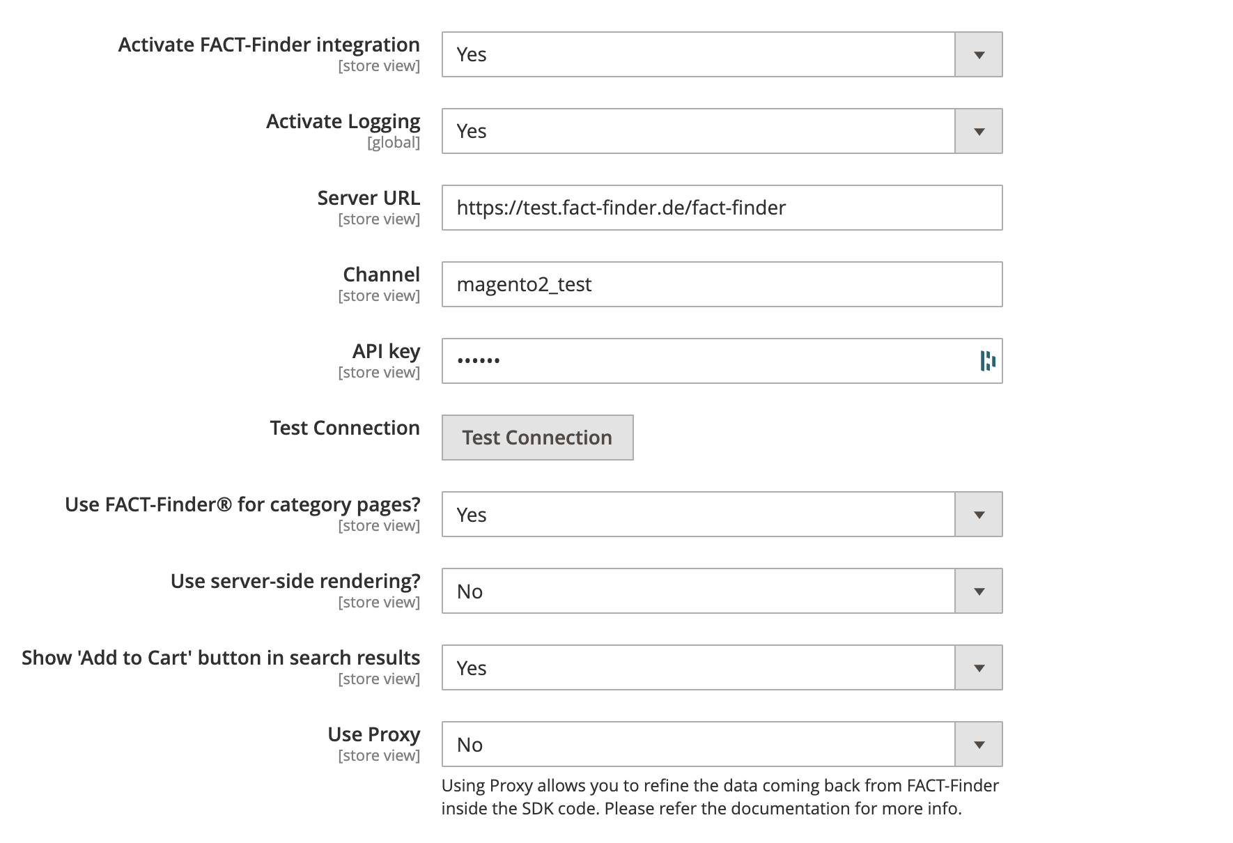 Main Settings Main Settings