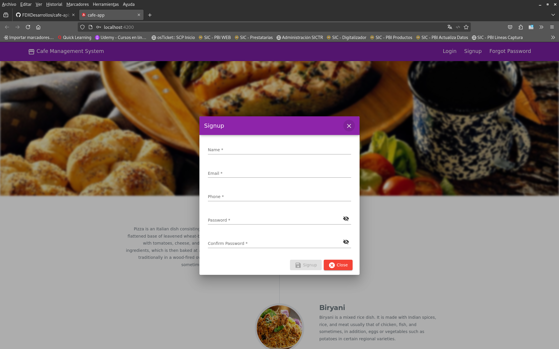 GitHub - FDXDesarrollos/cafe-app: Cafe Management System (Angular ...
