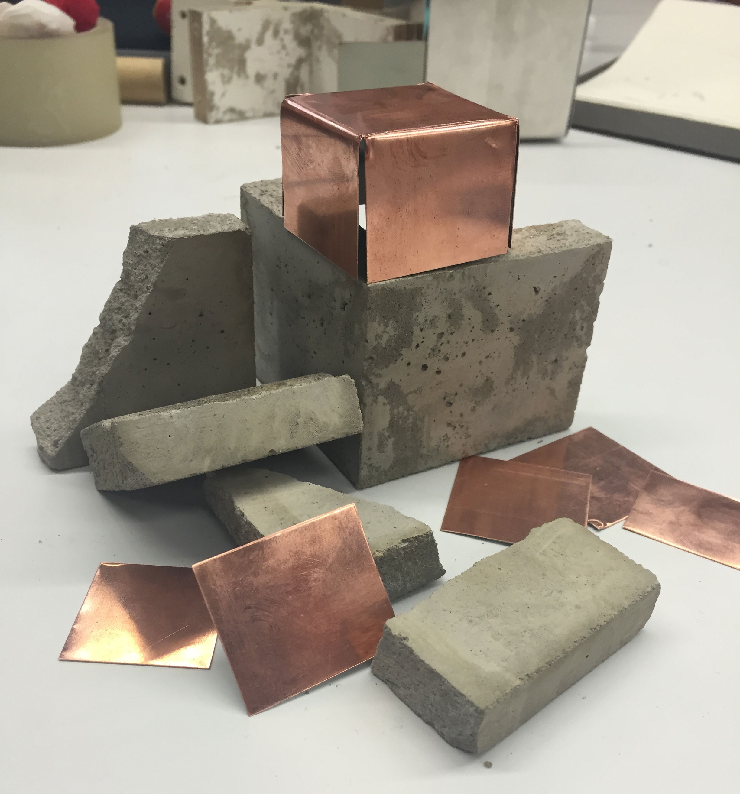 copper and concrete