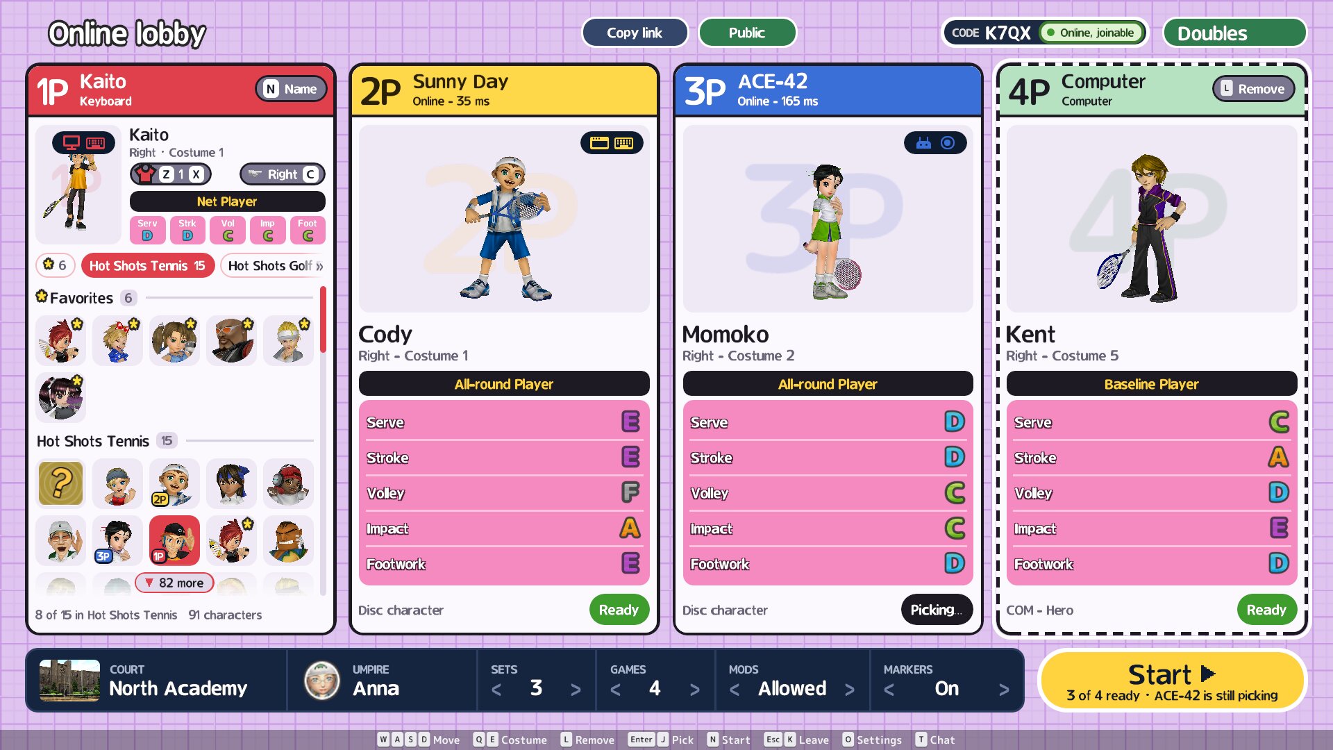 Online lobby