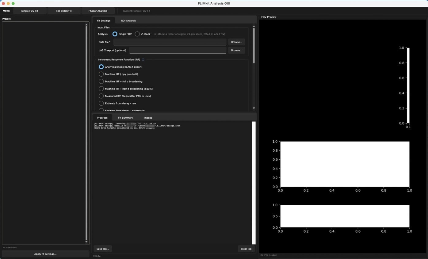 FLIMKit on start-up