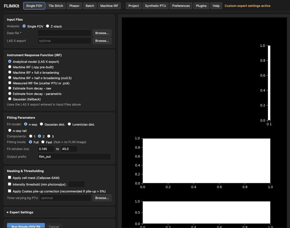 Web UI, Single FOV
