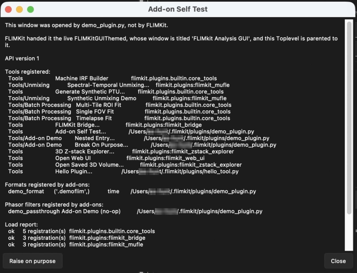 Add-on Self Test
