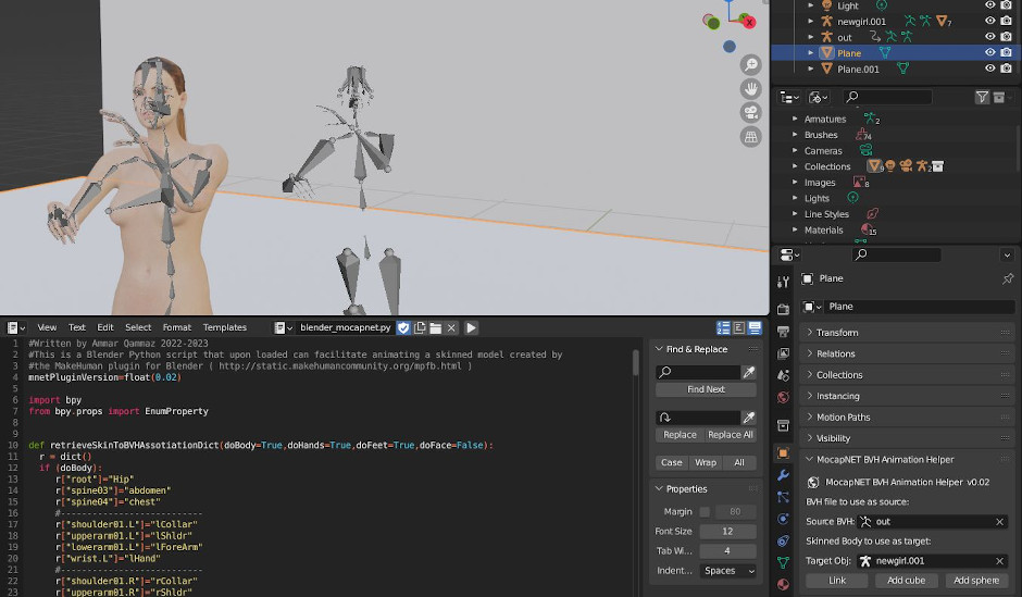 MocapNET Blender Plugin