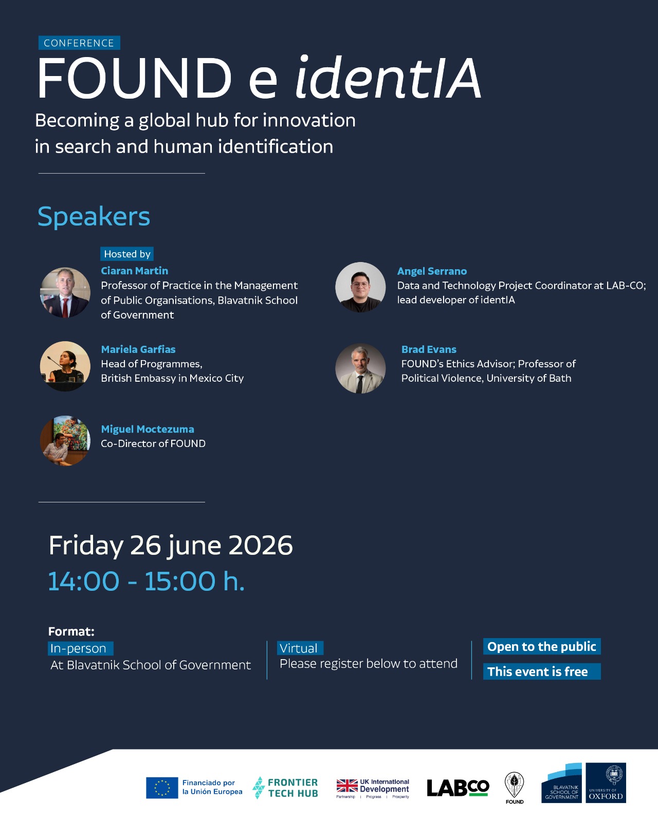 FOUND and identIA event at the Blavatnik School of Government, University of Oxford, 26 June 2026