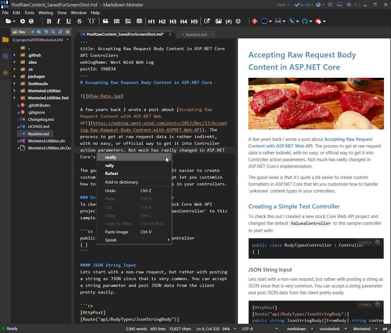 Markdown Monster Screen Shot