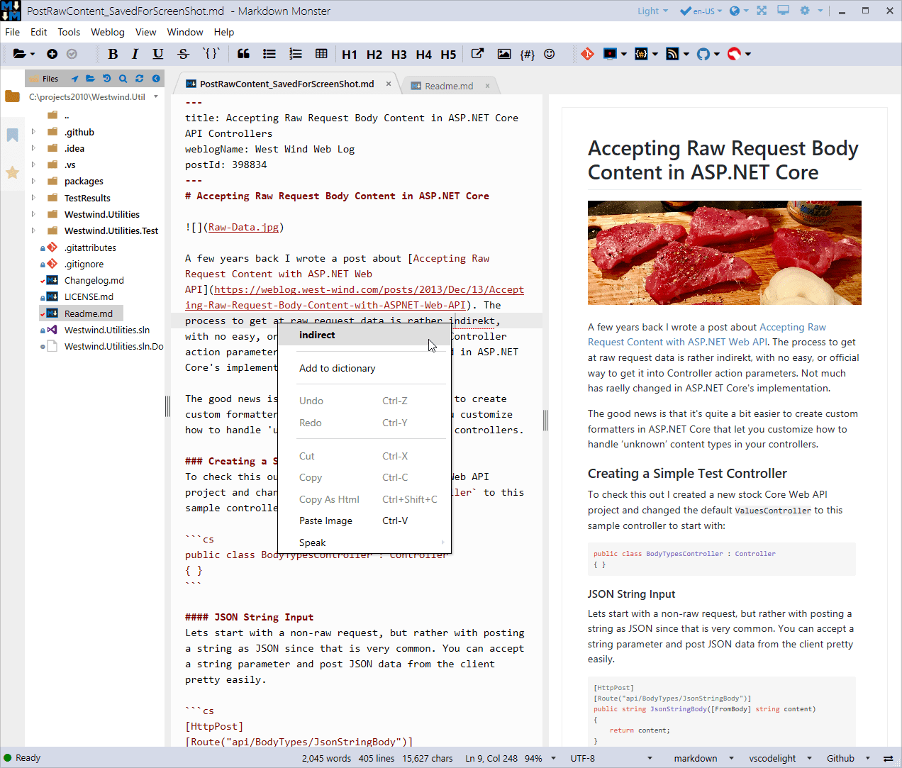 Markdown Monster Screen Shot