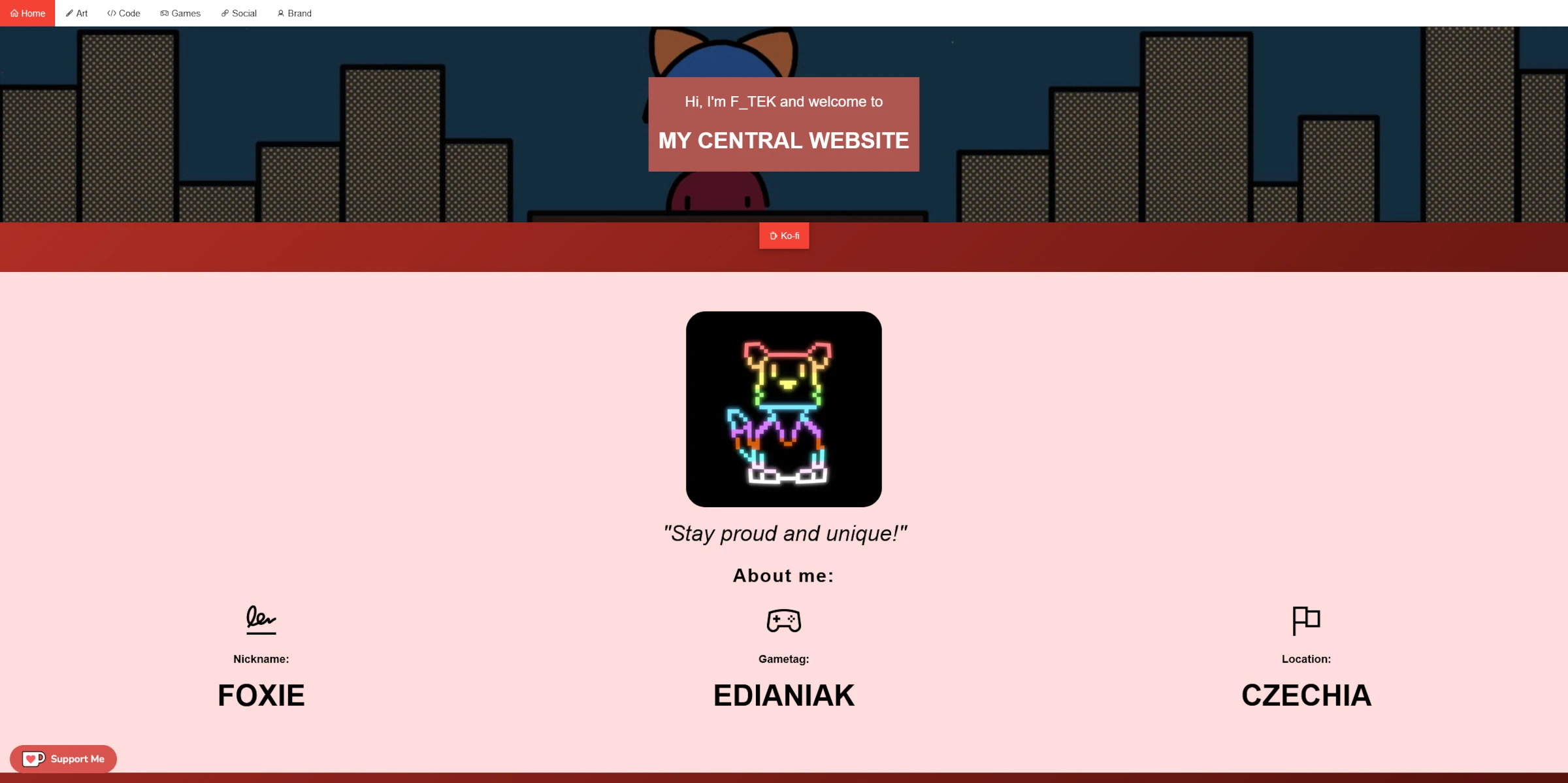 Website screenshot