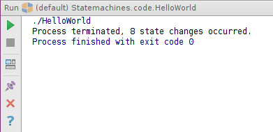 Statemachine program output