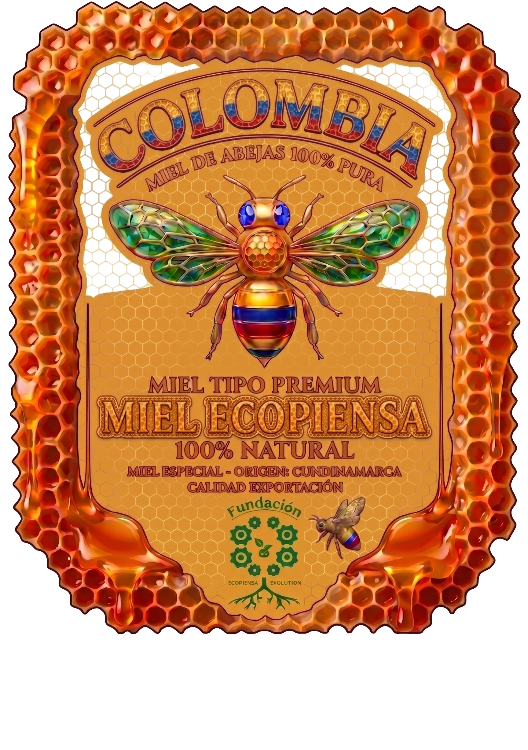 Etiqueta Miel Ecopiensa