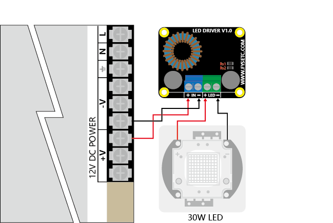 LED DRIVER 接线图