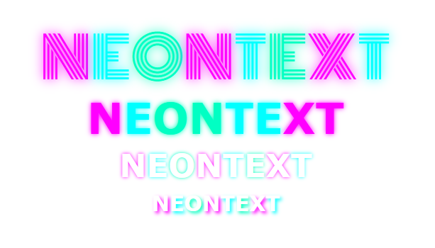 neonified text