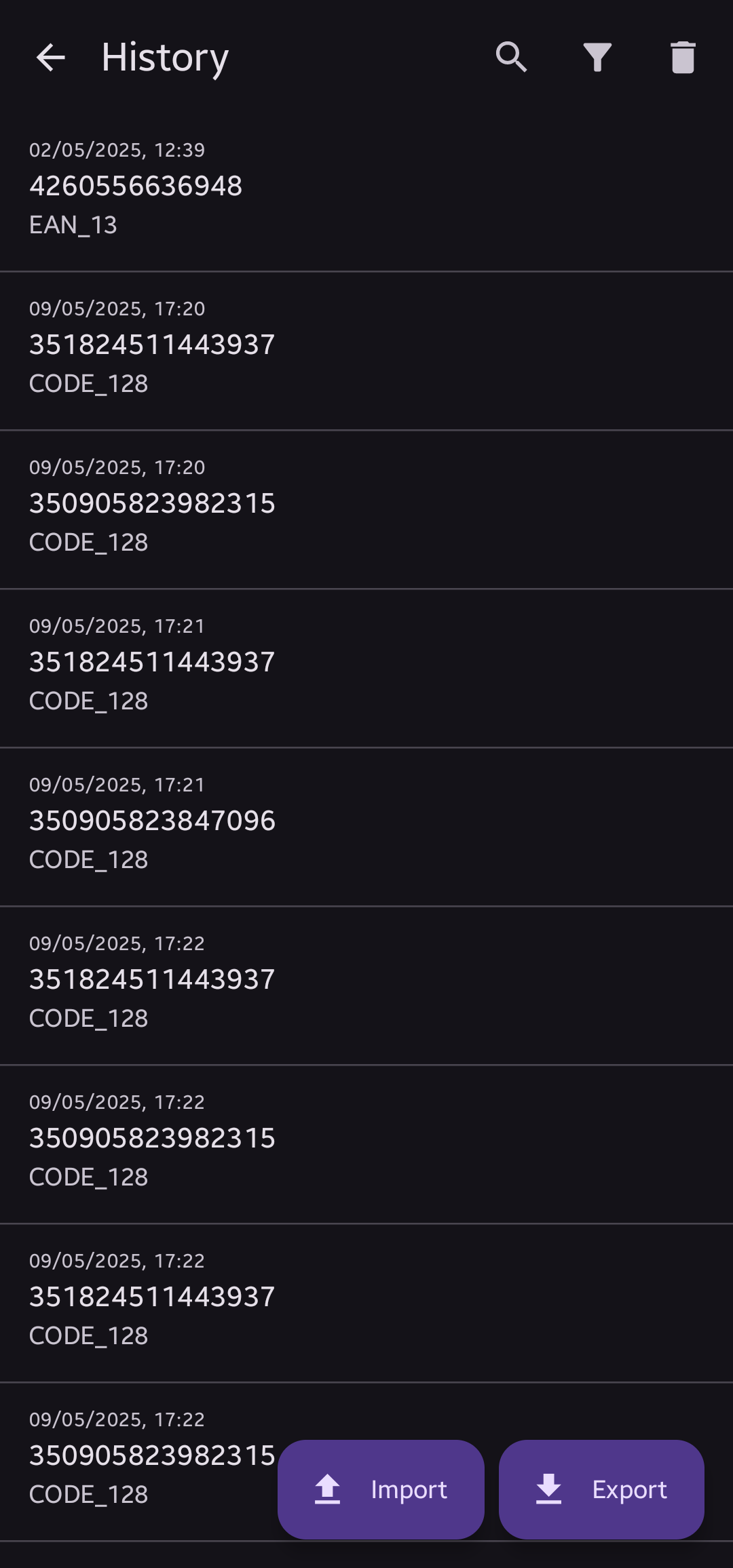Screenshot 3 of HID Barcode Scanner — opens full size