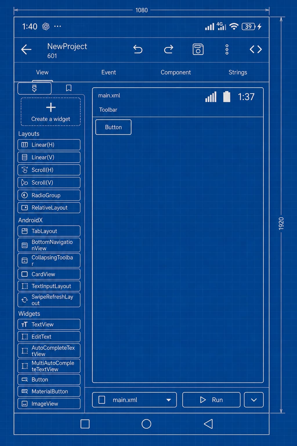 Sketchware IA schematic interface preview