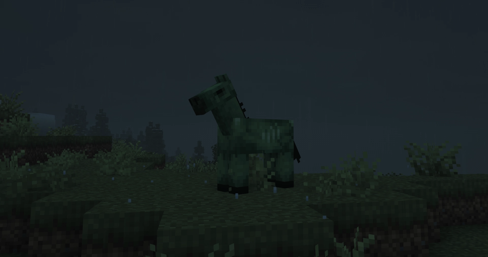 Zombie Horse during thunderstorm