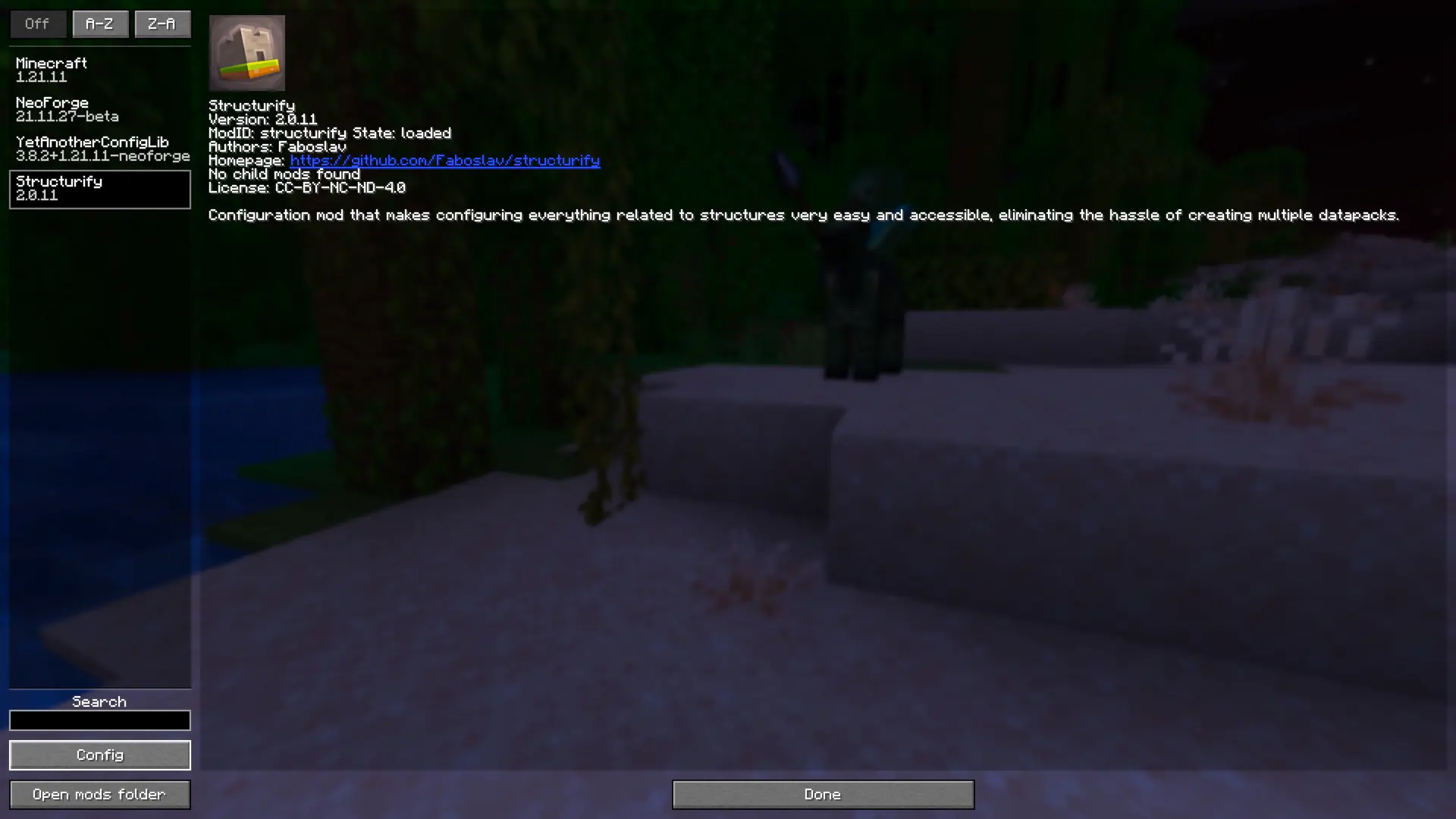 Mod Menu list