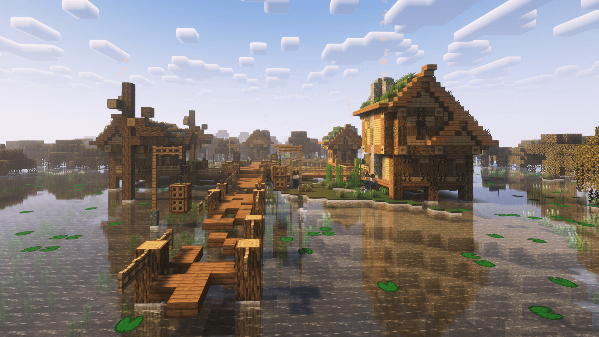 Swamp Witch Village at day