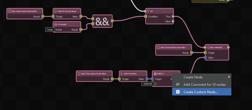 Creating a new custom node from an existing graph.