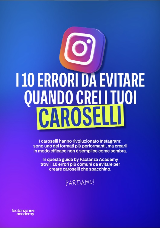 Gli errori da non fare per caroselli perfetti
