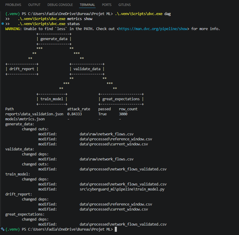DVC pipeline