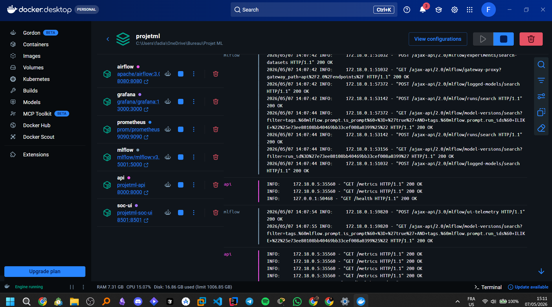CyberGuard Docker services