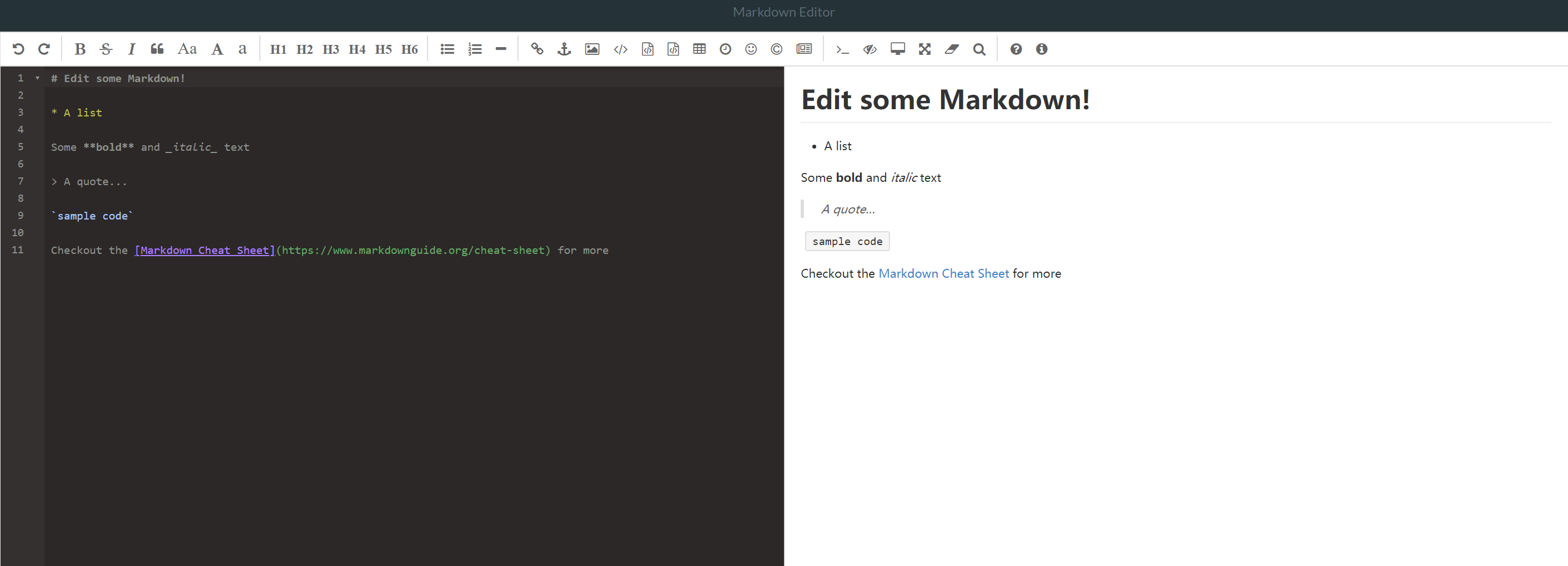 Markdown-Editor