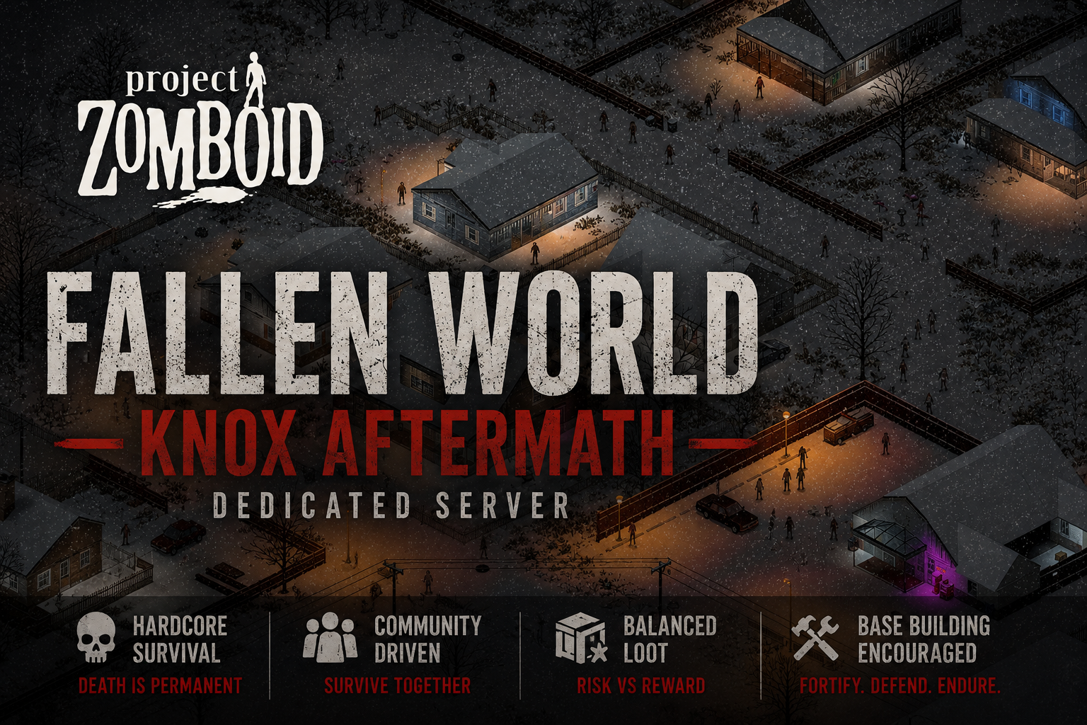 Fallen World: Knox Aftermath Project Zomboid server