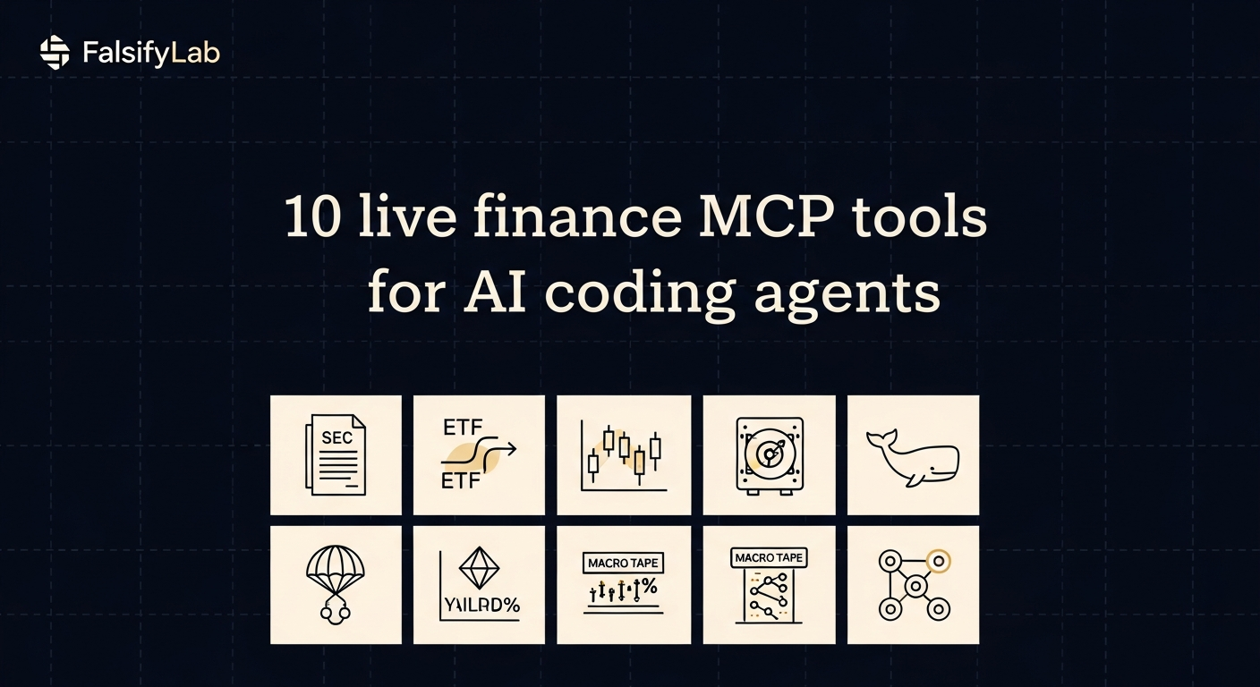 FalsifyLab Alpha: 10 live finance MCP tools for AI coding agents