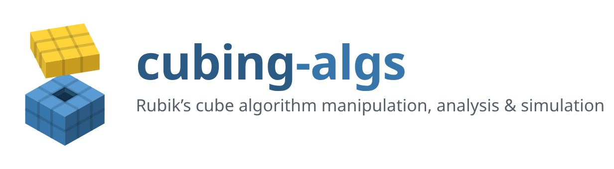 cubing-algs - Rubik's cube algorithm manipulation, analysis & simulation