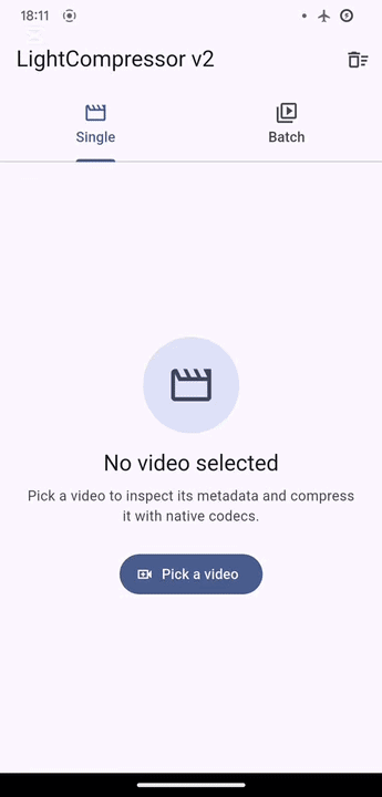 Single-video compression