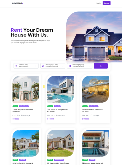 Home-Land — portfolio web build by Farukh Ayaz