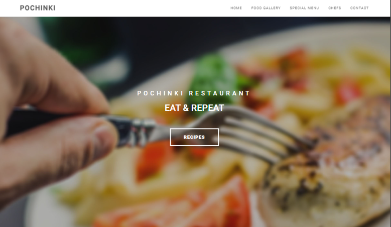 Restaurant — portfolio web build by Farukh Ayaz