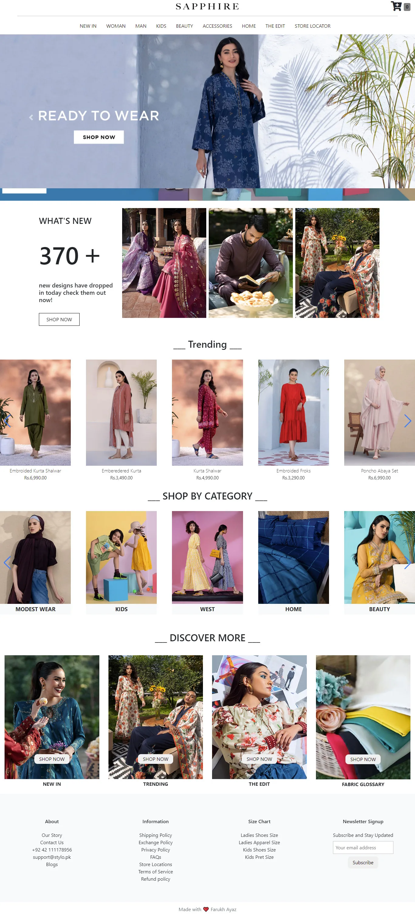 SPPHIRE — portfolio web build by Farukh Ayaz