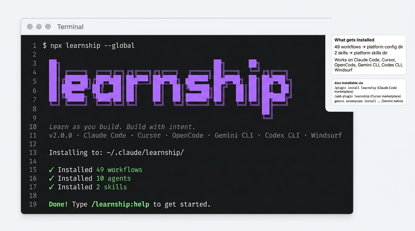 Install learnship